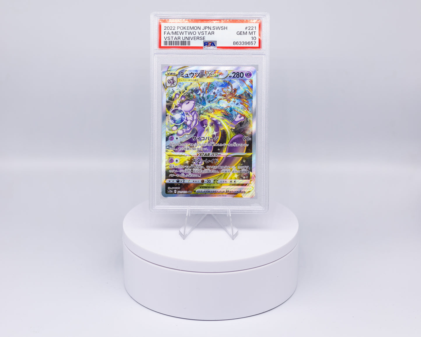 Carta Gradata Pokemon - FA/Mewtwo V STAR Special Alt Rare