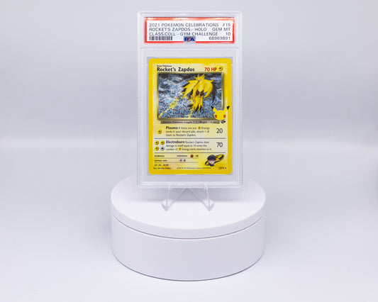 Carta Gradata Pokemon - Rocket's Zapdos Holo 25th
