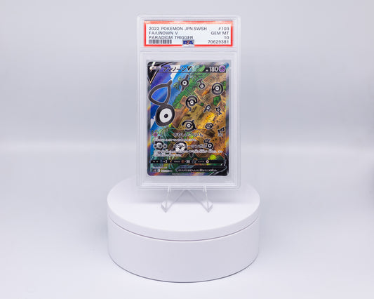 Carta Gradata Pokemon - FA/Unown V Paradigm Trigger