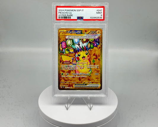 Carta Gradata Pokemon - Pikachu Gold SSP Rara segreta